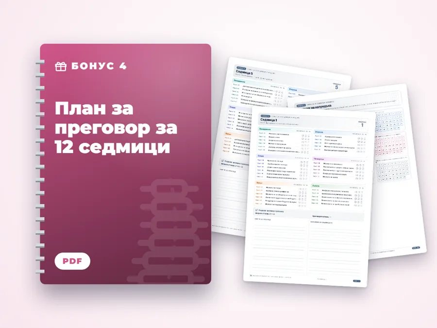 План за преговор за 12 седмици