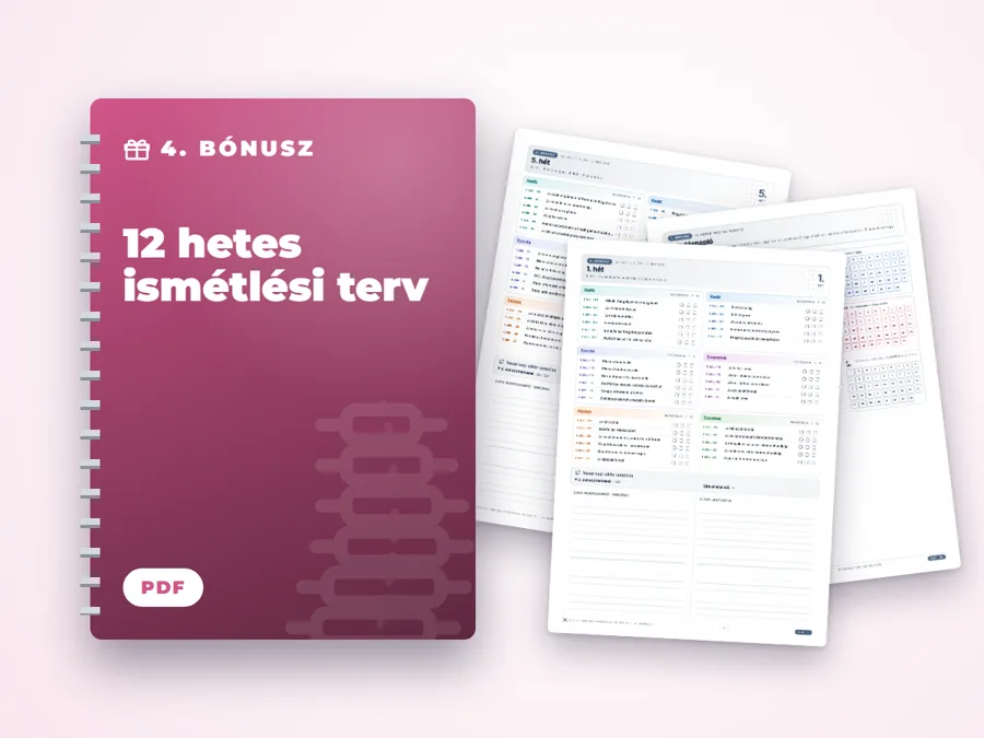 12 hetes ismétlési terv
