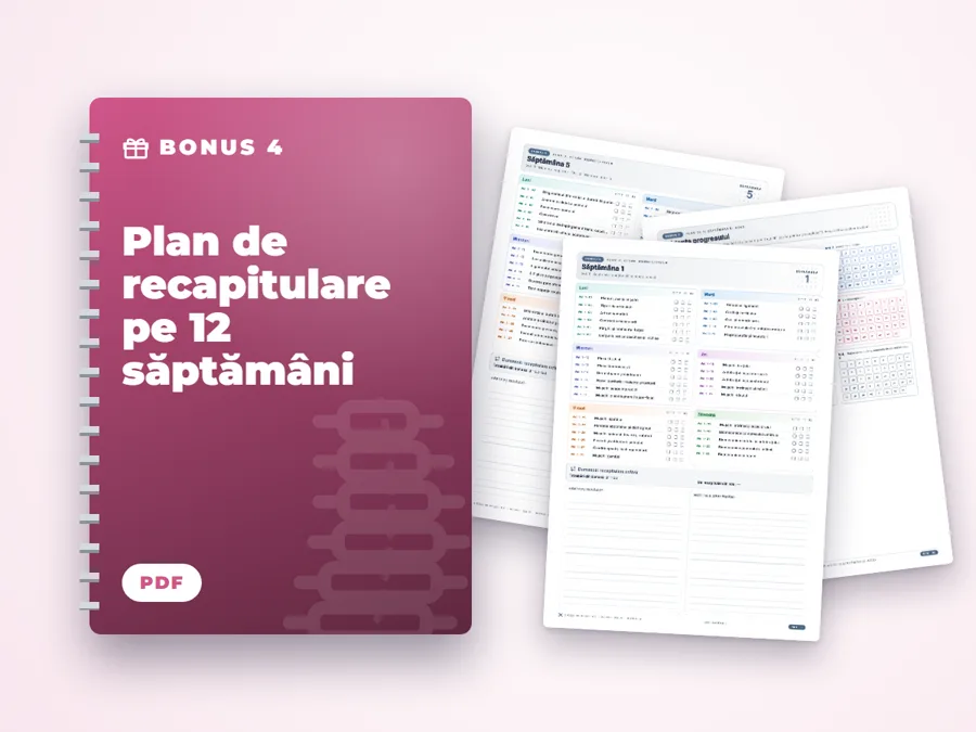 Plan de recapitulare pe 12 săptămâni