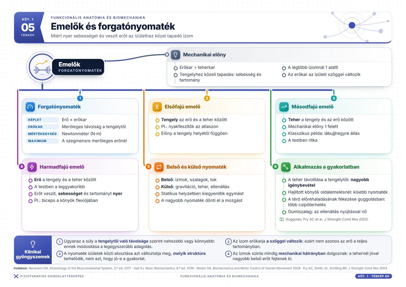 Fizioterápiás gondolattérképek: Emelők és forgatónyomaték