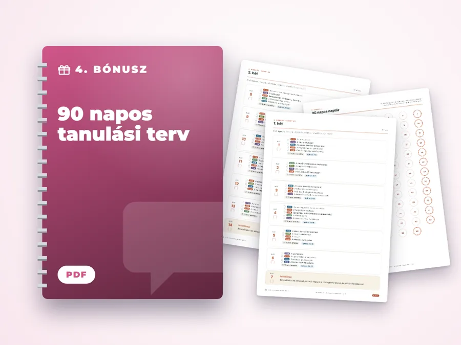 90 napos tanulási terv