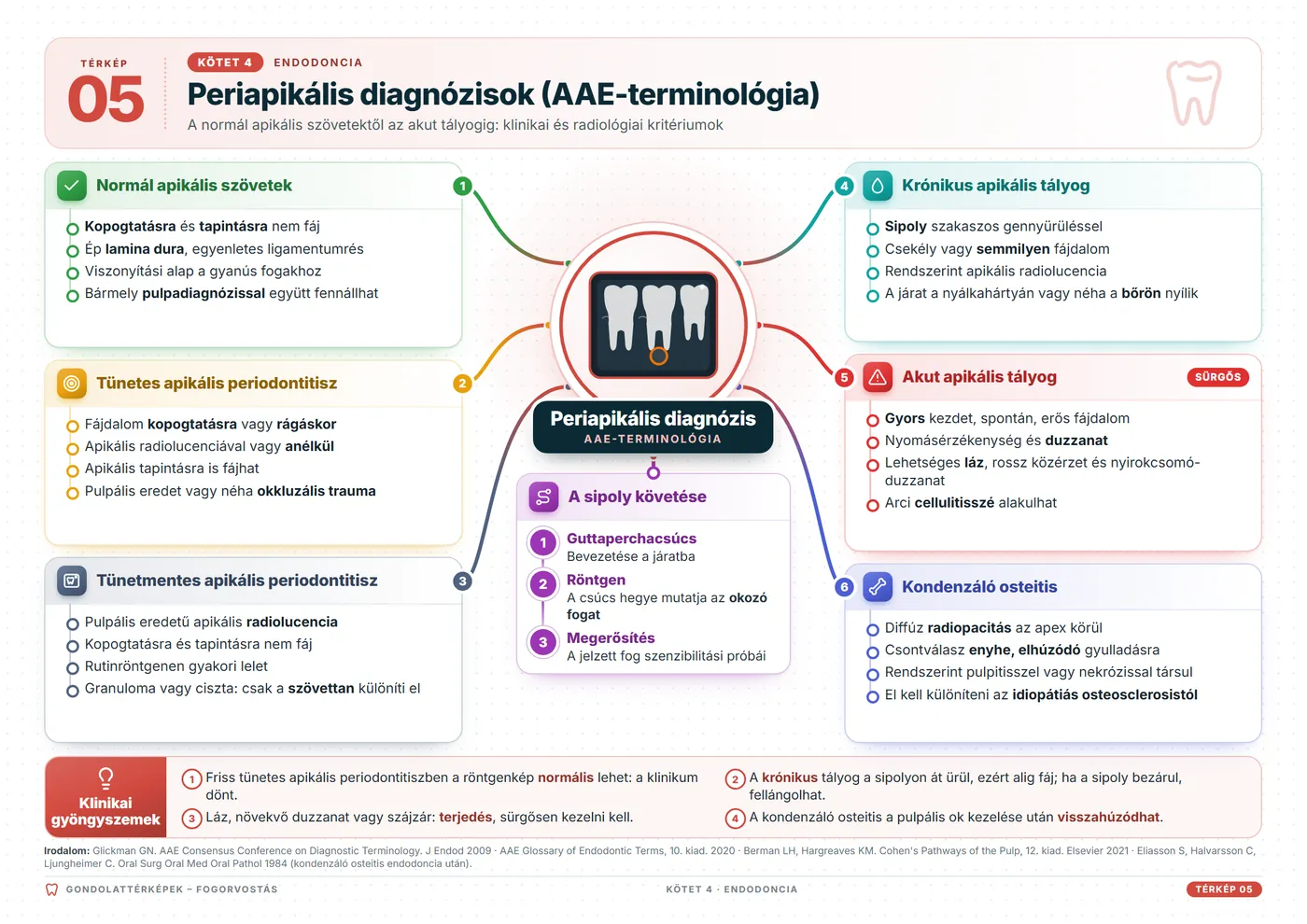 Fogászati gondolattérképek: Periapikális diagnózisok